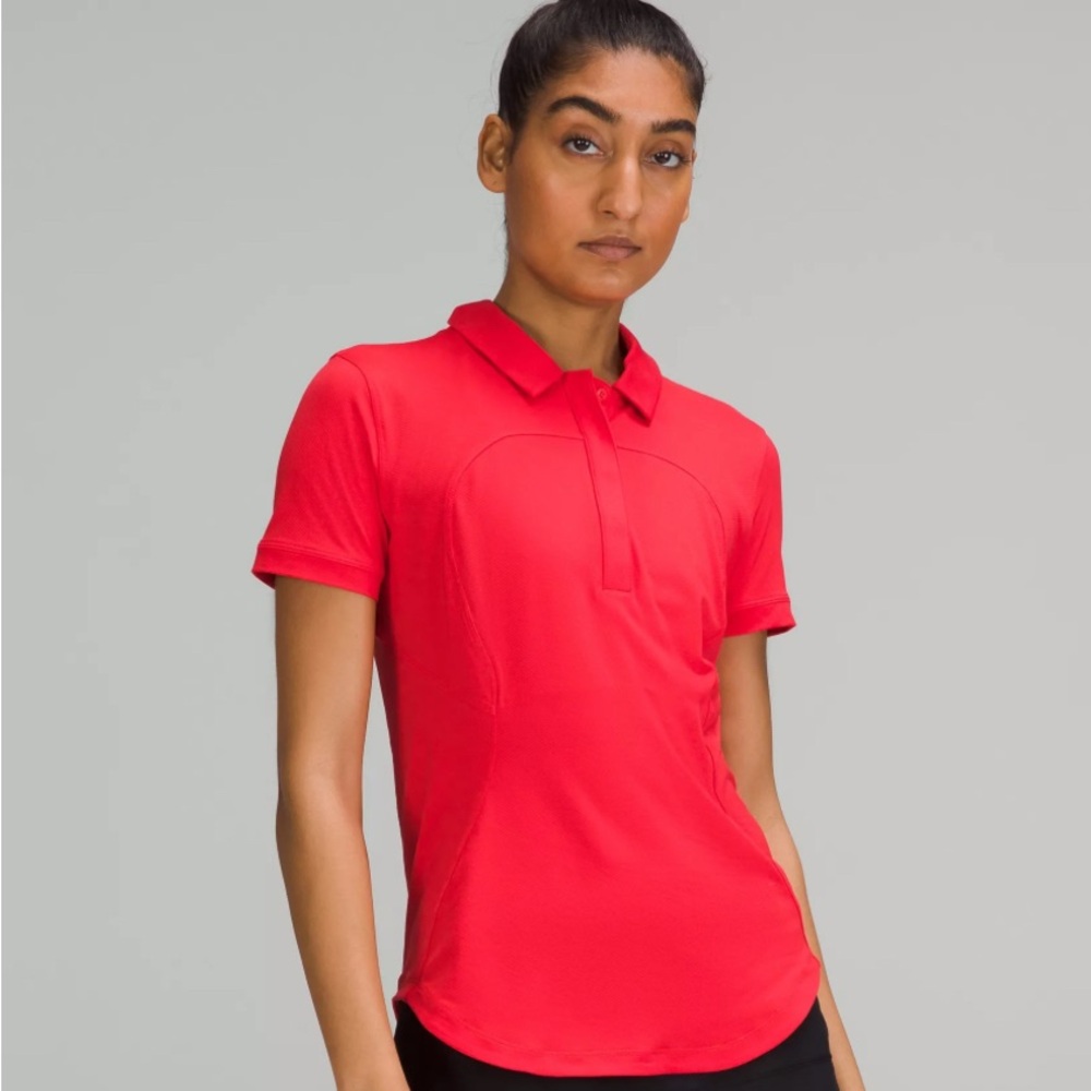 Lululemon Bright Pink Quick Dry Short Sleeve Polo - Size 10